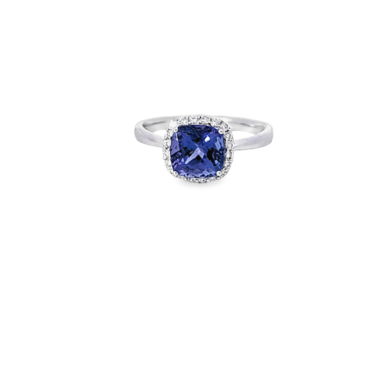 TANZANITE & DIAMOND RING