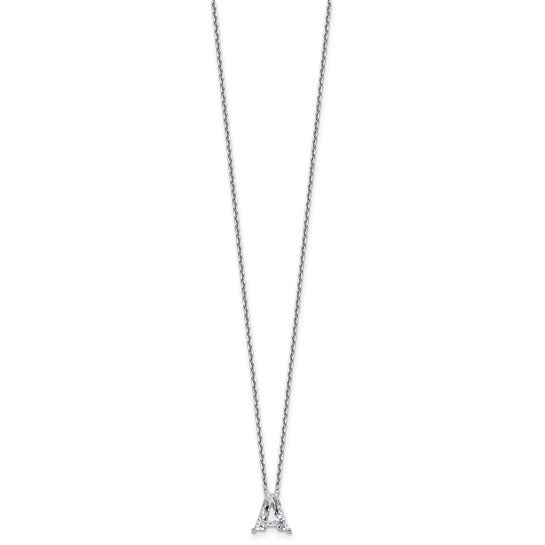 GOLD LAB GROWN DIAMOND LETTER A PENDANT