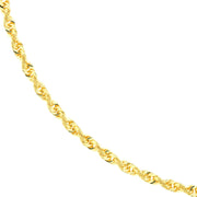 Yellow Gold 2.6mm Rope Chain