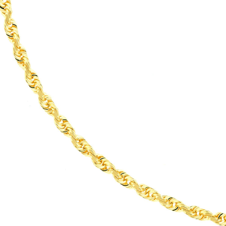 Yellow Gold 2.6mm Rope Chain