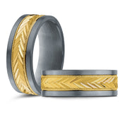 Gold & Tantalum Mardini Collection Wedding Band