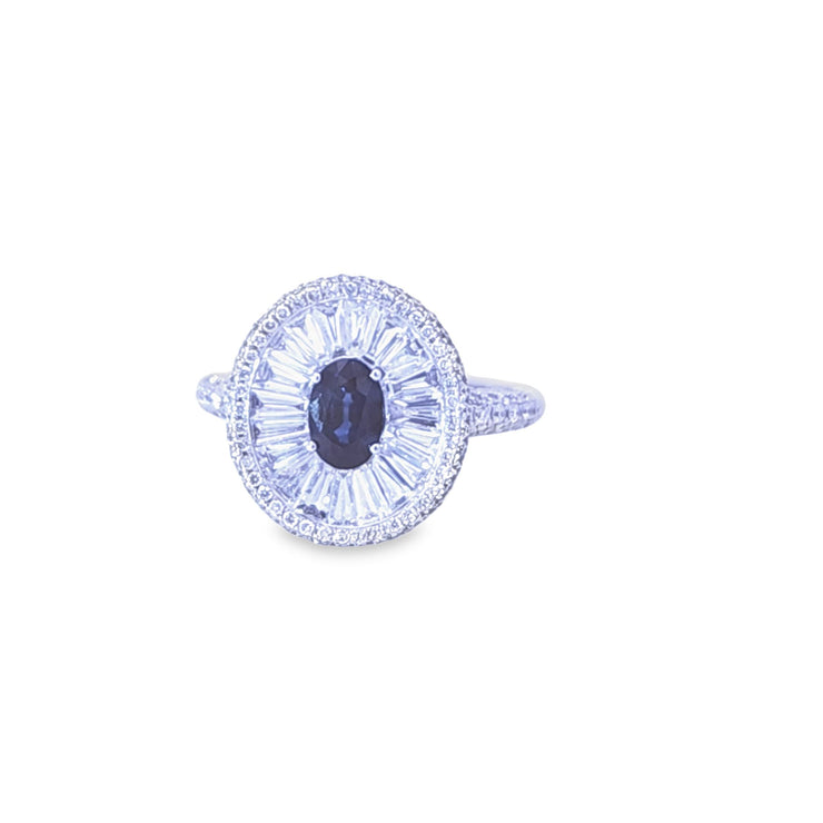 SAPPHIRE & DIAMOND RING