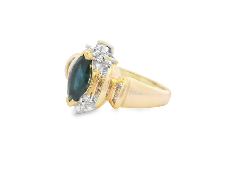 Sapphire & Diamond Ring