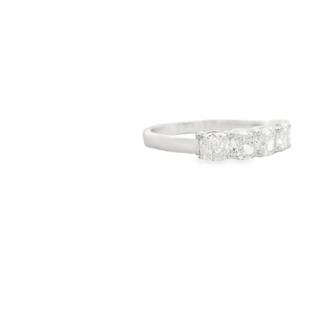 Cushion Cut 5 Stone Diamond Ring - 2 Ct