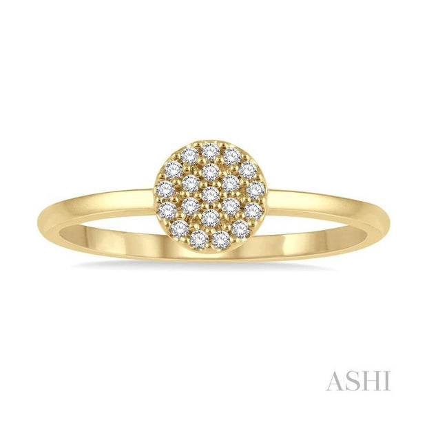 Ashi - Petite Diamond Disc Ring