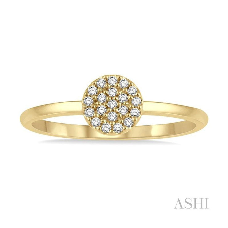 Ashi - Petite Diamond Disc Ring