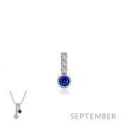 LAFONN- SEPTEMBER BIRTHSTONE LOVE PENDANT