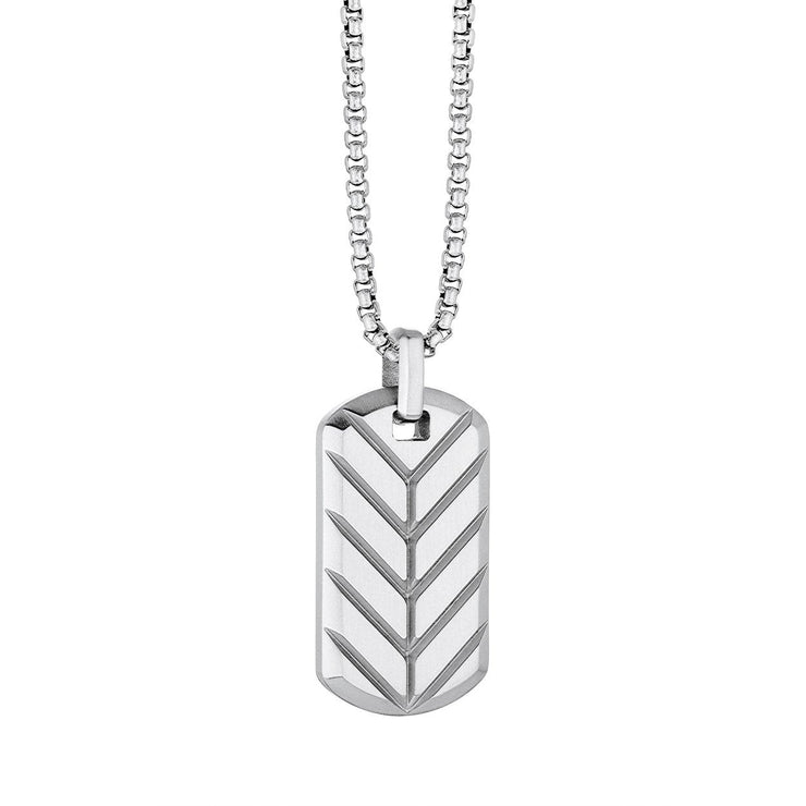 ITALGEM STEEL – DOG TAG NECKLACE