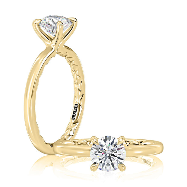A JAFFE - DIAMOND SOLITAIRE RING SETTING