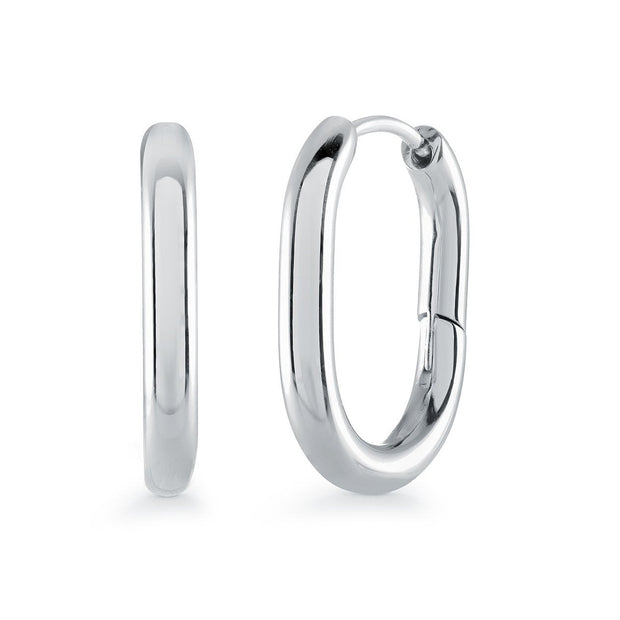 Silver Hoop Earring