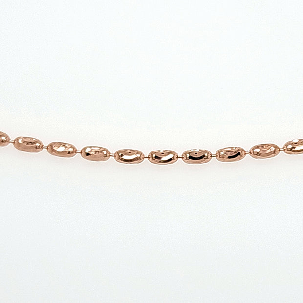 ROSE GOLD OVALINA CHAIN 18"