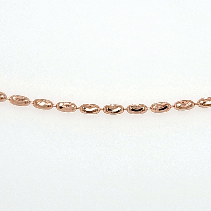 ROSE GOLD OVALINA CHAIN 18"