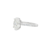 Diamond Engagement Ring - 3 Ct Oval Center
