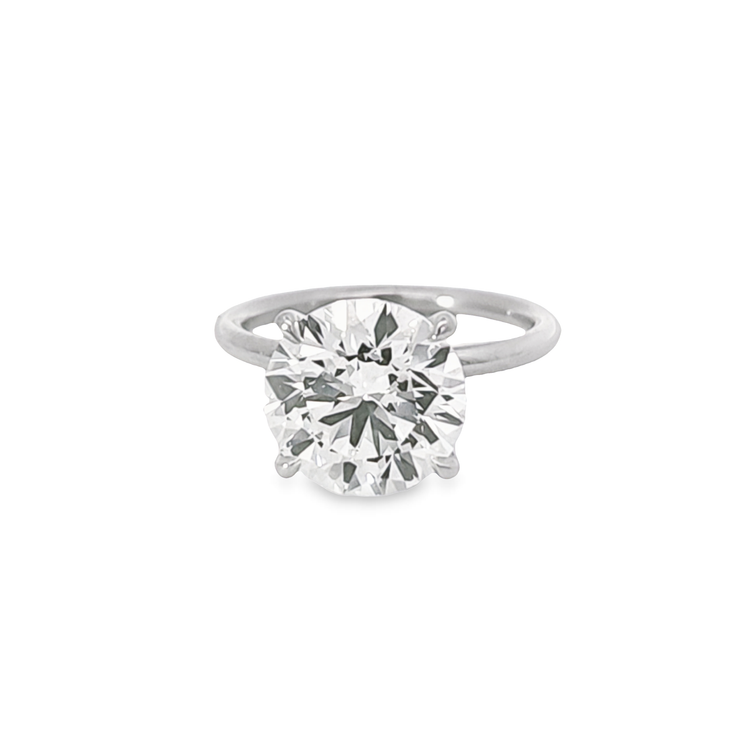 DIAMOND ENGAGEMENT RING - 4 CT ROUND CENTER