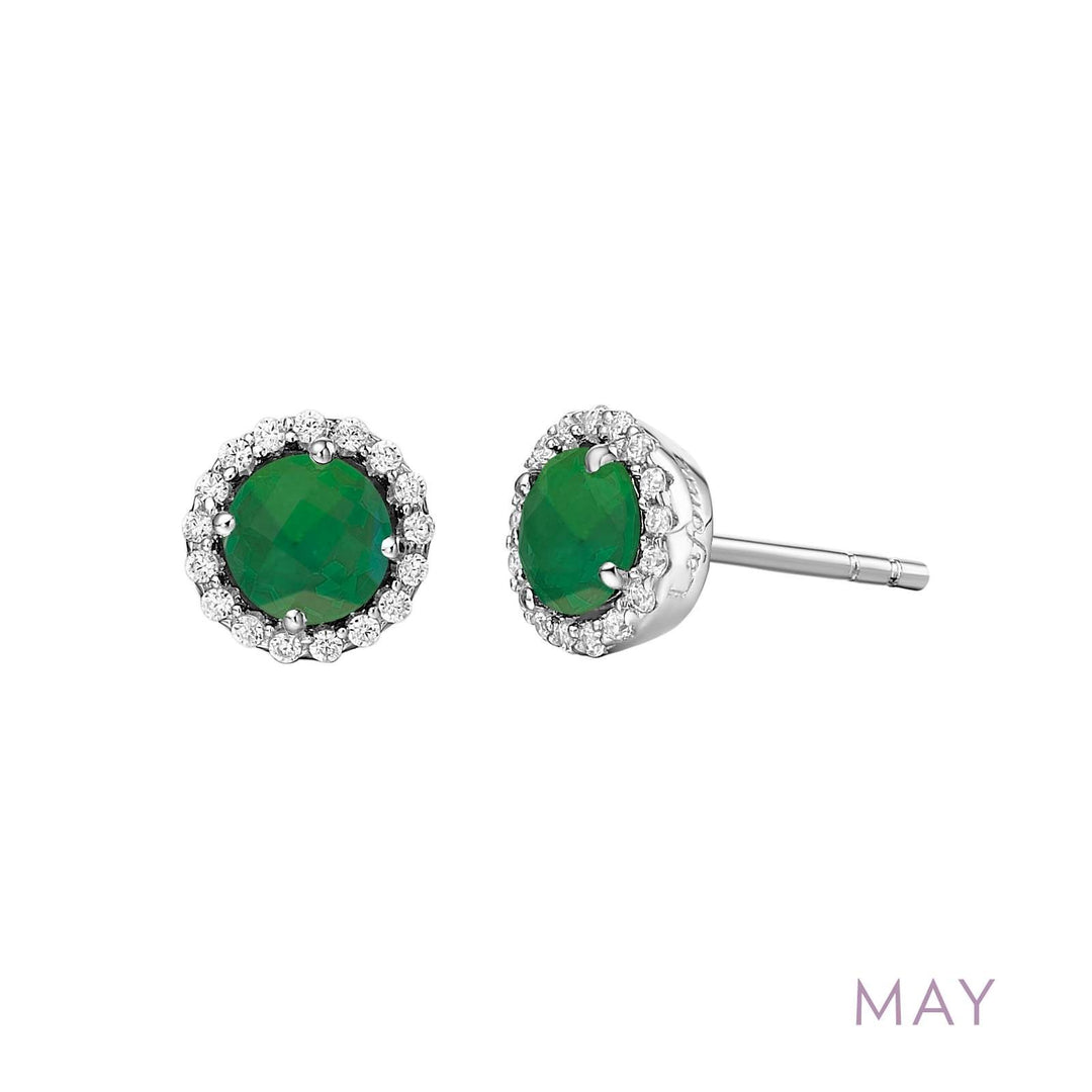 LAFONN SIMULATED EMERALD STUD EARRINGS Siebke Hoyt