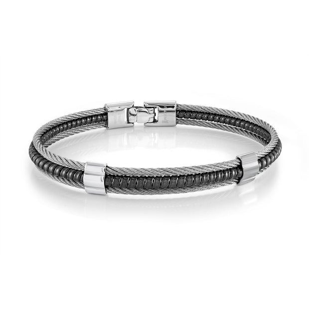 3 Row Cable Bracelet