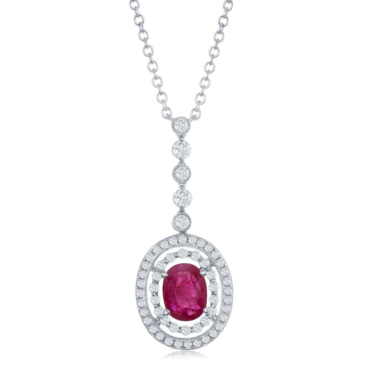RUBY & DIAMOND PENDANT