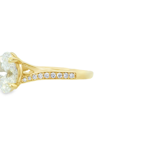 Diamond Engagement Ring - 2 Ct Oval Center
