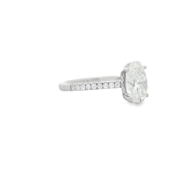 Diamond Engagement Ring - 3 Ct Oval Center