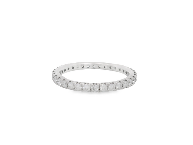 French Pave Diamond Eternity Band