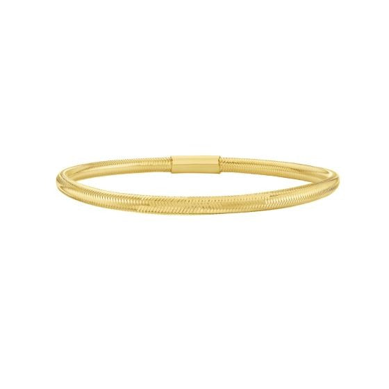 GOLD MESH BANGLE BRACELET