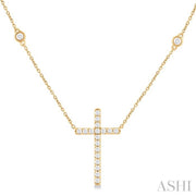 DIAMOND CROSS PENDANT - 1/2 CT