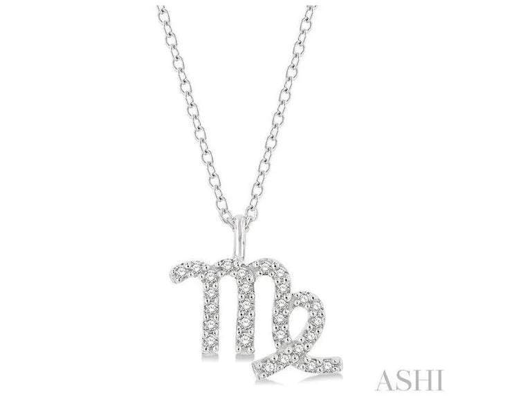 ASHI - DIAMOND ASTROLOGICAL SIGN PENDANT - VIRGO