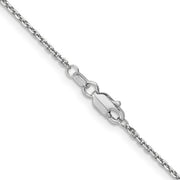 GOLD DIAMOND-CUT CABLE CHAIN 18"