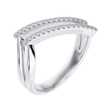Double Row Diamond Ring