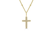 Charm & Chain Necklace Pavé Cross