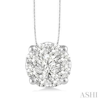 ASHI - DIAMOND CLUSTER PENDANT