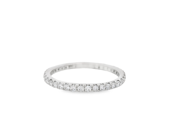 French Pave Diamond Eternity Band