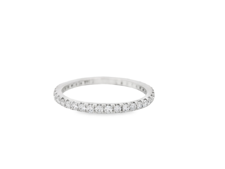 French Pave Diamond Eternity Band