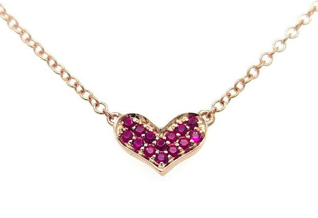 Ruby Heart Pendant