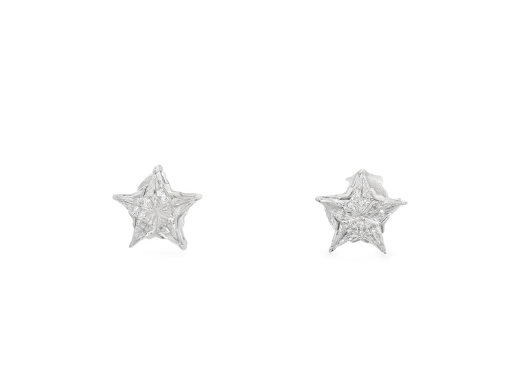 Diamond Star Stud Earrings