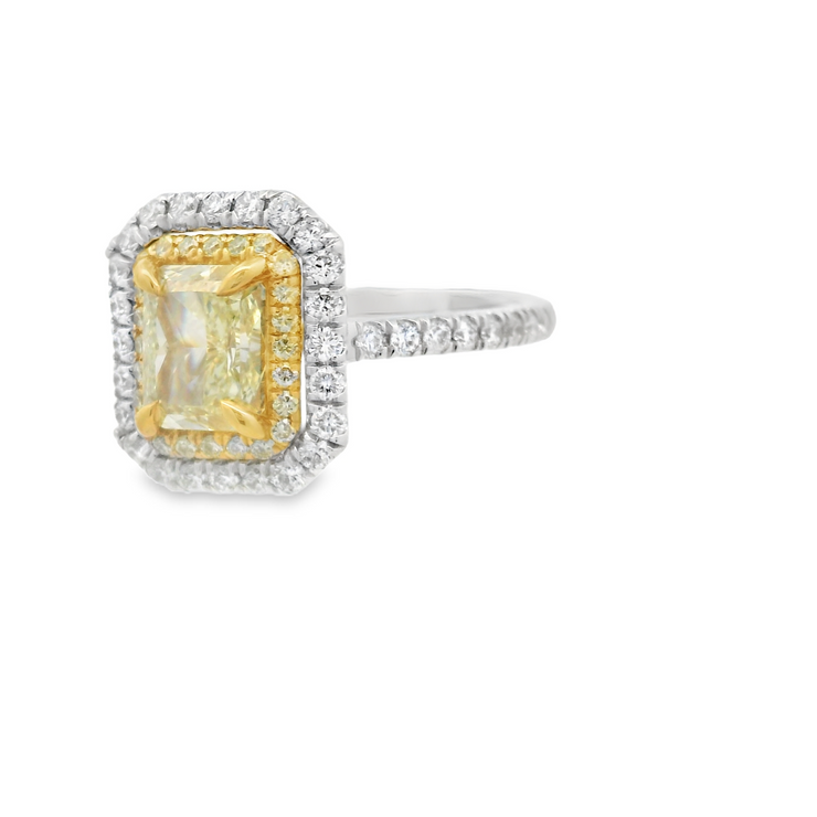 Yellow Diamond Ring - 1 1/2 Carat