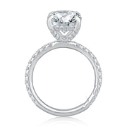 A Jaffe - Pave Diamond Basket Engagement Ring Setting