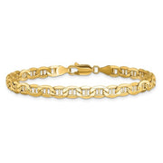 GOLD ANCHOR LINK BRACELET 8"