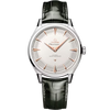 GENTS 39.4MM O-MEGASTEEL OMEGA CONSTELLATION OBSERVATORY WITH SILVERY "PIE-PAN" DIAL, O-MEGASTEEL CASE ON DARK GRAY ALLIGATOR STRAP REF 14013392102001 SERIAL A747045 CARD DATED 9/11/2026