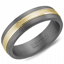 CROWN RING – TANTALUM & YELLOW GOLD BAND