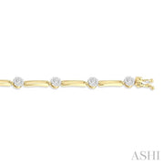 Paperclip Lovebright Diamond Fashion Bracelet