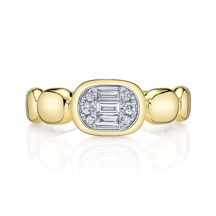 Shy Creation - 0.20Ct Diamond Baguette Ring