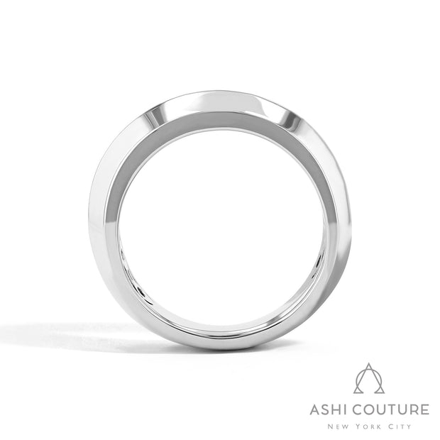 Couture Duchess Baguette Knife Edge Wide Diamond Fashion Ring