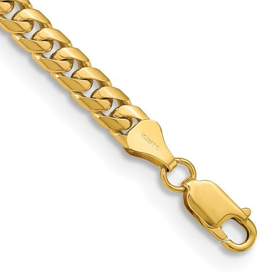 YELLOW GOLD MIAMI CUBAN LINK BRACELET 8"