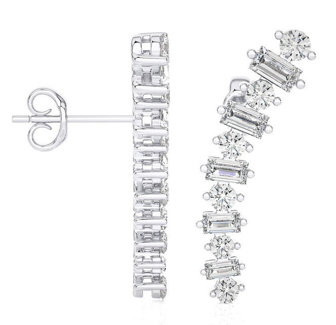 Baguette Diamond Ear Crawler