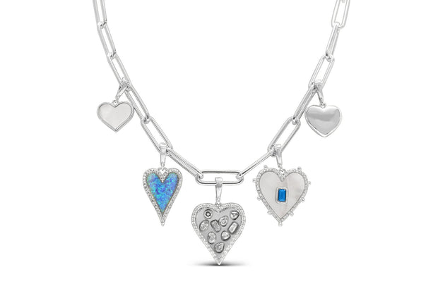 Charm Era - Amour Amour Hearts Pre-Made Charm Necklace