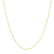 FACETED BEAD CHAIN NECKLACE