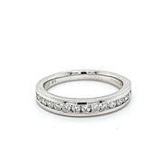 CHANNEL SET DIAMOND WEDDING BAND - 1/2 CT