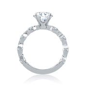 A Jaffe - Bubble Shank Diamond Engagement Ring Setting