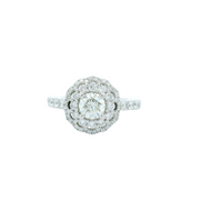 Double Halo Engagement Ring